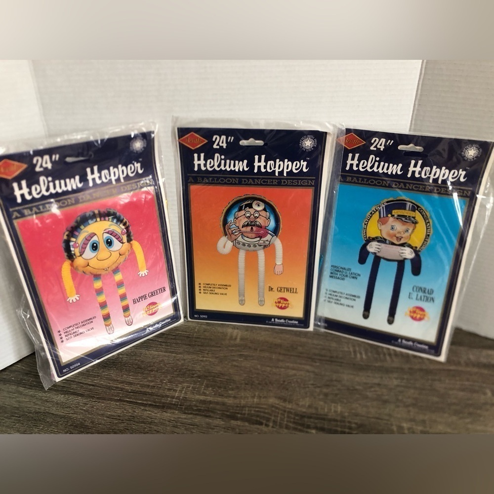Vtg NOS Helium Hopper Balloons